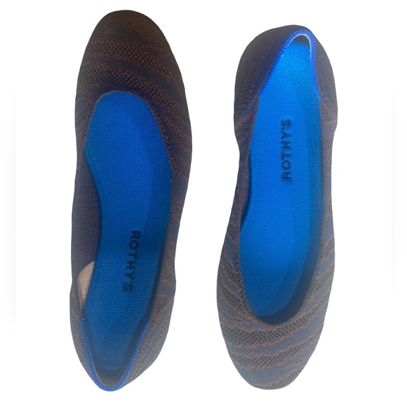 Rothy’s Sapphire Zebra Slip On Flats Size 9.5 Excellent Condition - Picture 6 of 9